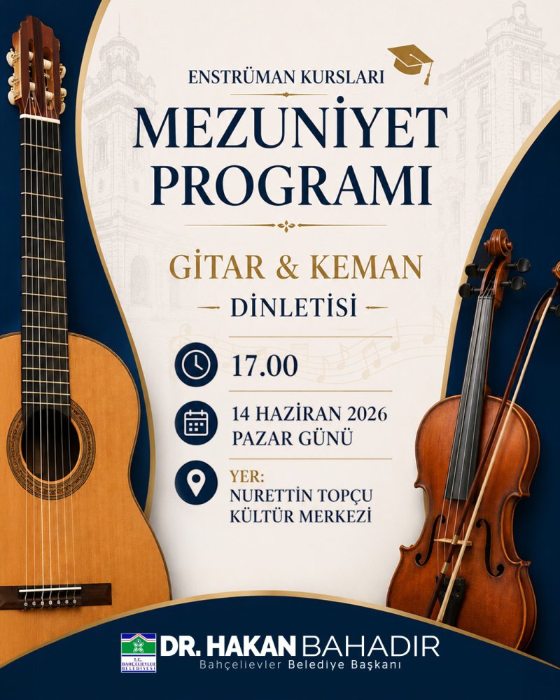 ENSTRÜMAN KURSLARI KAPANIŞ PROGRAMI- GİTAR & KEMAN DİNLETİSİ