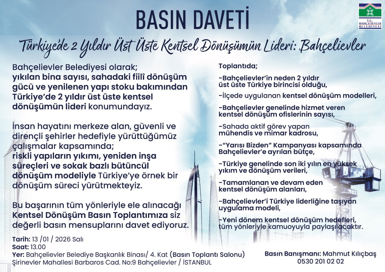 Kentsel Dönüşüm Basın Toplantısı