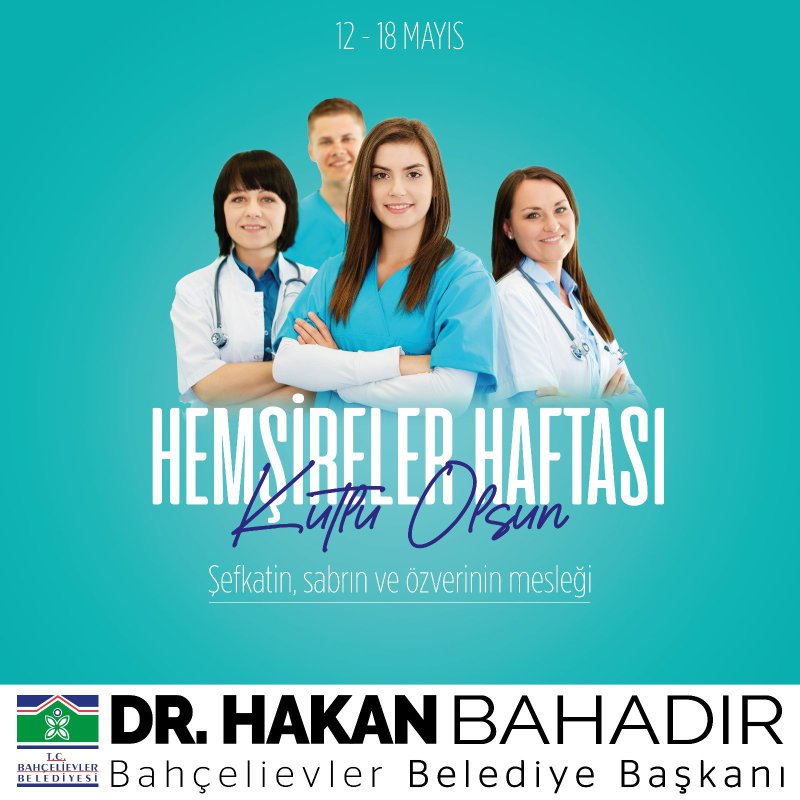 12-18 Mayıs Hemşireler Haftası’nı Kutluyoruz