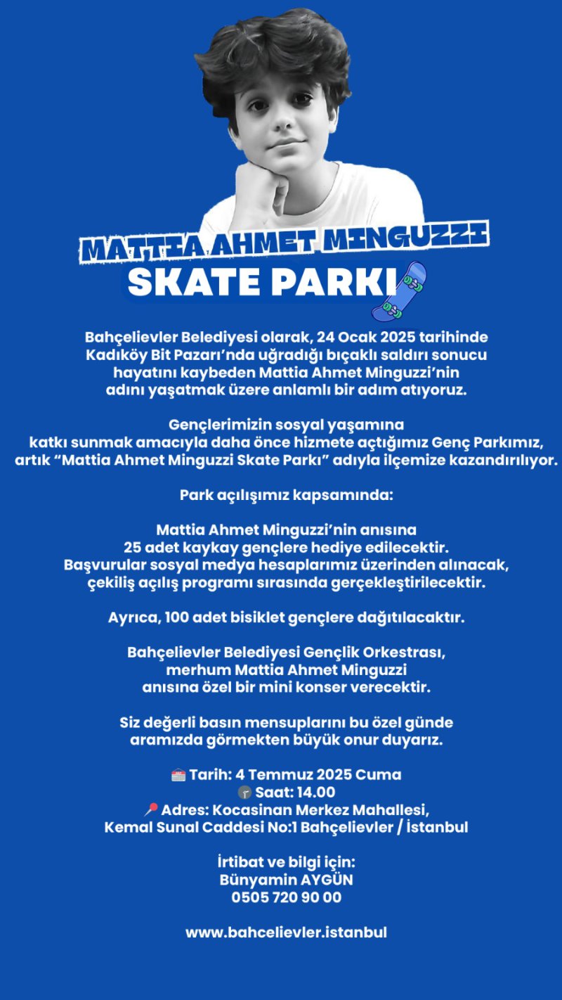 Park Açılışına Komşularımız Davetlidir
